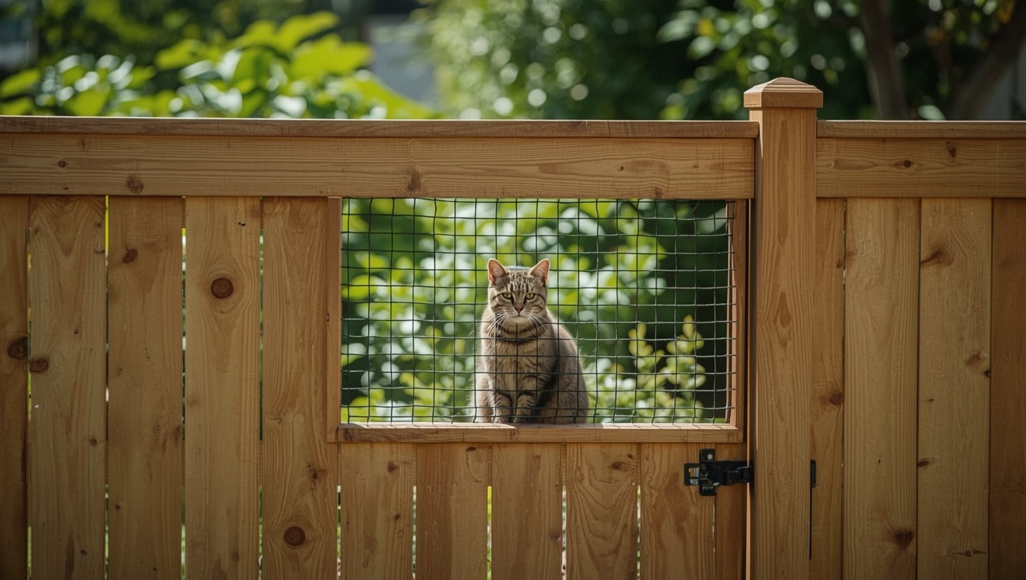 katzenzaun für den garten
