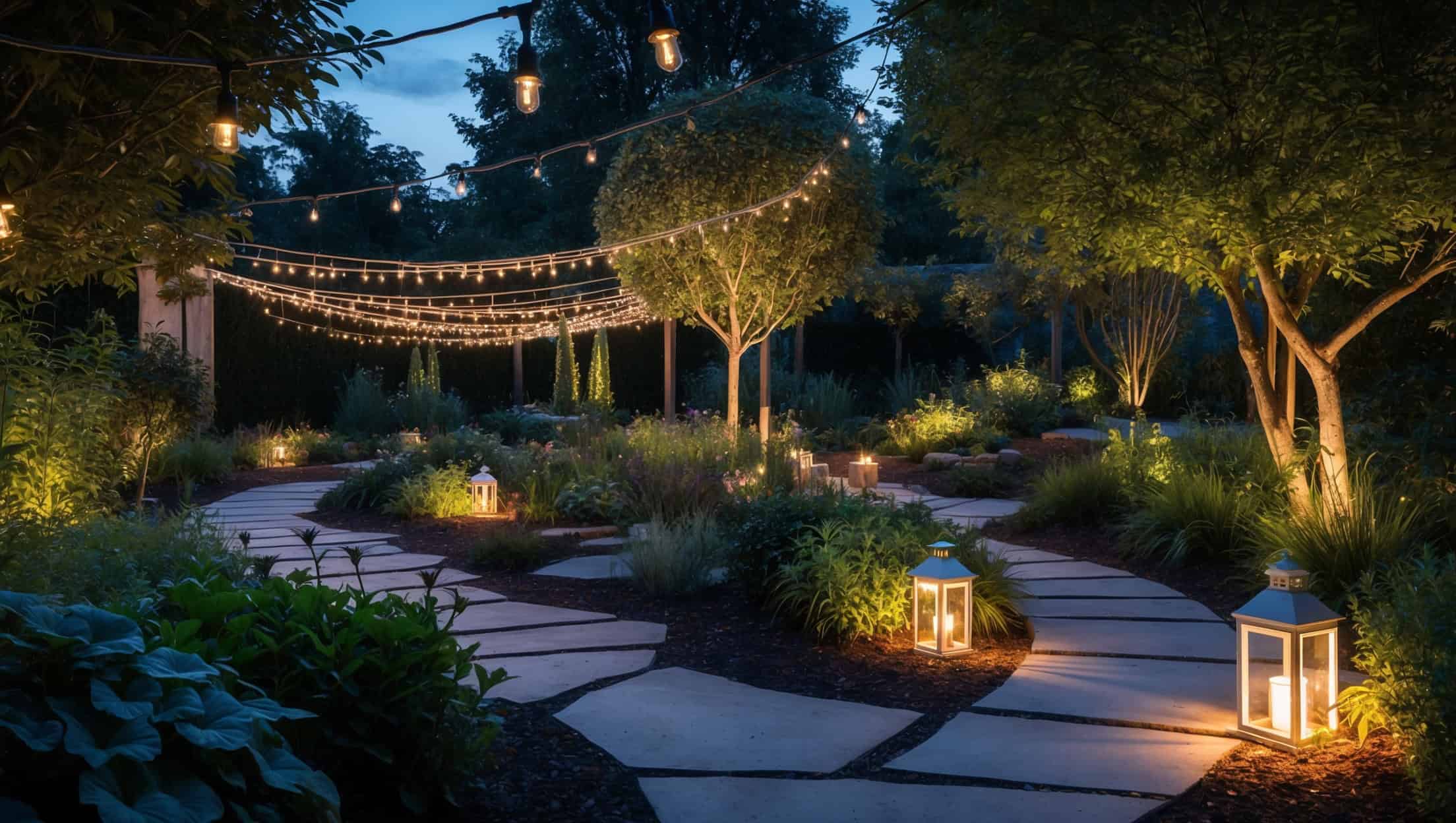 Lichtpunkte im Grünen: Kreative Gartenbeleuchtung Ideen für eine stimmungsvolle Atmosphäre